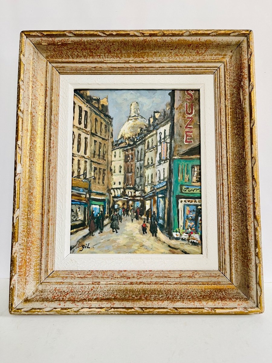 Lively Street In Montmartre - Gil